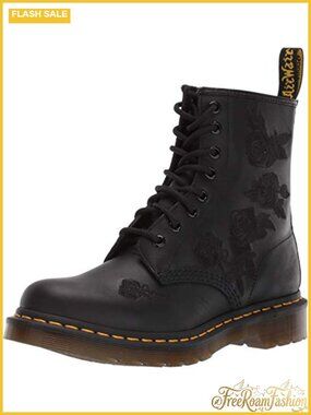 Women's 1460 Ankle Boots Leather Embroidered Lace Up Combat